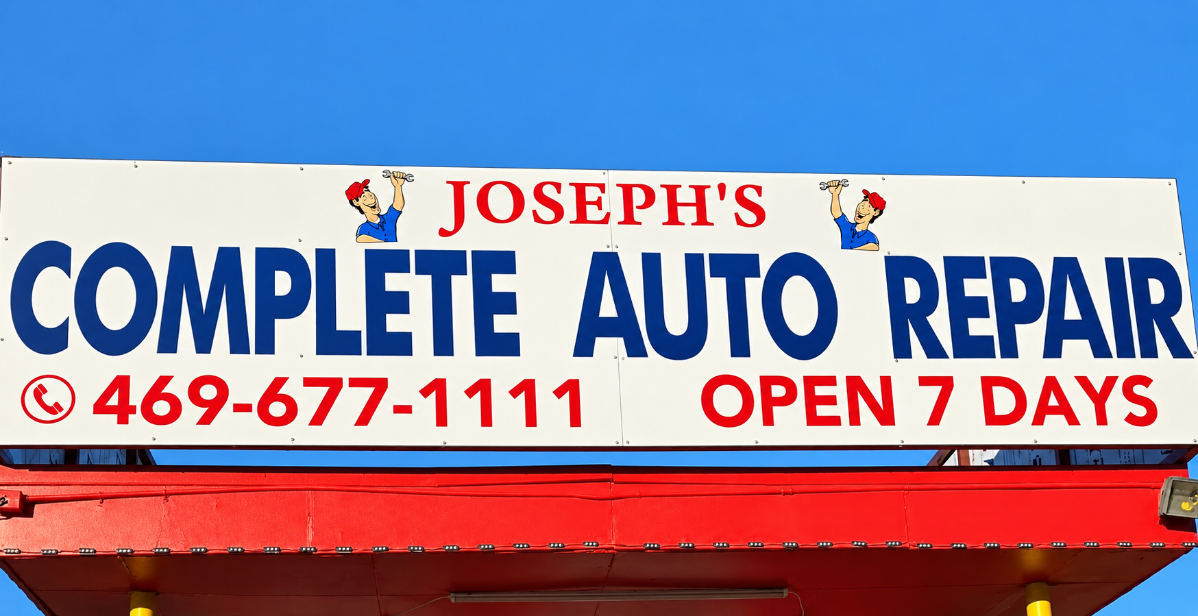 Joseph's Complete Auto Repair sign